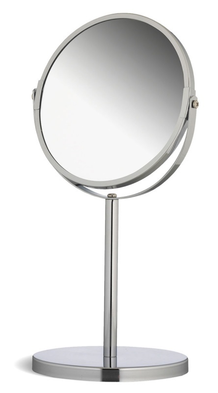 Зеркало косметическое настольное хром d.20 см RC181030-8 уценка