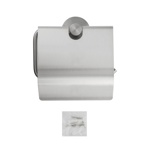Держатель туалетной бумаги с экраном , из нержавеющей стали GFmark 80003- фото2