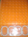 Штора для ванной винил 3D оранжевая 180*180 Savol- фото