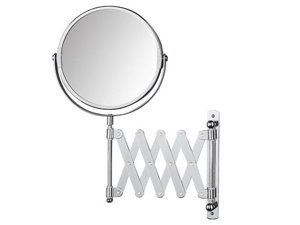 Зеркало косметическое к стене выдвижное гармошка увеличительное BISK 00043 (Niagara)