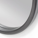 Зеркало круглое в деревянной раме графитной М-320 (D64,4 см)- фото2