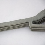 Вешалка-плечики для одежды велюр (5шт) серые- фото2