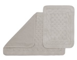 Набор ковриков для ванной Primanova хлопок Шашки 100х60, 50х60 / GM_1_B28 (серый)- фото