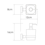 Дозатор для жидкого мыла Wasserkraft Rhin K-8799- фото2
