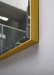 Зеркало D15 80x50 в рамке золотого цвета со светильником- фото2