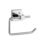 Держатель туалетной бумаги без экрана на квадратном основании хром GFmark, 84002										- фото