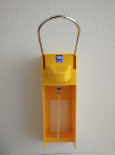 Дозатор-насос локтевой МИД-02  желтый - фото
