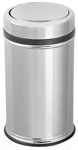 Ведро для мусора 20л с вращающейся крышкой, D-20595 из нержавеющей стали хром- фото