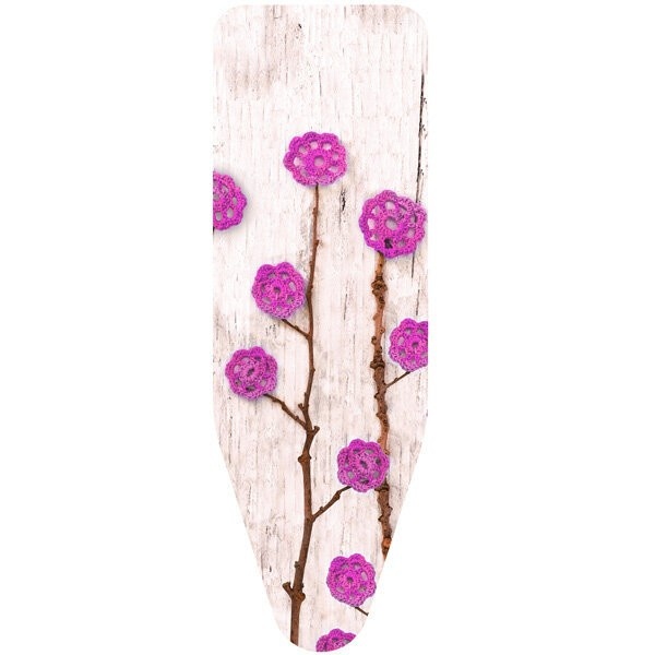 Чехол COLOMBO «Ажурные цветы» розовые размер XL (140*55)