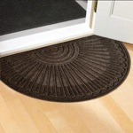 Коврик придверный полукруглый Contours HALFMOON 60*90 темно-коричневый- фото3