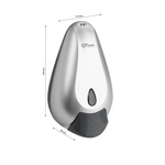 Дозатор для жидкого мыла универсальный серый с глазком 400 мл GFmark 638									- фото6
