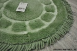 Коврик  круг d 70 см гр-зелёный - фото2