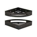 Полочка угловая одинарная литая ГРАФИТ из нержавеющей стали Brimix 78360- фото4