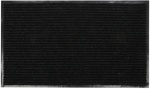 Коврик придверный грязезащитный 150х300 см РЕБРИСТЫЙ РФ, черный- фото