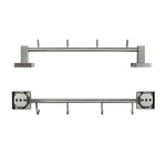 Вешалка с четырьмя крючками GFmark нержавеющая сталь 87205- фото4