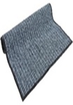 Коврик придверный грязезащитный 50х80 см Floor mat (Атлас) серый- фото2
