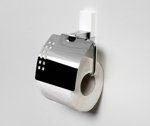 Держатель туалетной бумаги с крышкой Wasser Kraft Leine White, К-5025White- фото