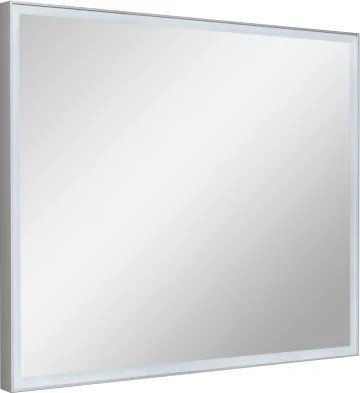 Зеркало 80x60 в рамке алюминиевой матовой М-151 - фото2