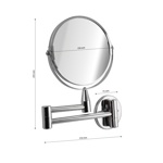 Зеркало косметическое настенное САНАКС 75270- фото2