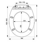 Сиденье унитаза Bisk SNAIL плавнозакрываемое 00509- фото3