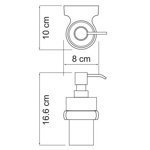 Дозатор для жидкого мыла настенный  Berkel WasserKraft К-6899- фото2