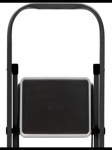 Стремянка Zalger Jet Black 4 широкие ступени с ковриком, сталь, арт. 9920-4- фото2