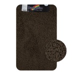 Коврик в ванную ШАГГИ ЭКО одинарный, коричневый 50х 80 см, ворс 20 мм- фото2