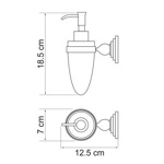 Дозатор для жидкого мыла Wasser Kraft Ammer K-7099- фото2