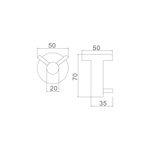Крючок двойной графит LEDEME  L71705U-2- фото2