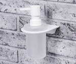 Дозатор для жидкого мыла стеклянный Wasser Kraft Kammel K-8399WHITE- фото