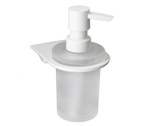 Дозатор для жидкого мыла стеклянный Wasser Kraft Kammel K-8399WHITE- фото3