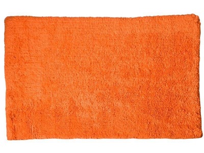 Коврик двухсторонний х/б 90*60 прямоугольный оранжевый - фото