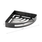 Полочка угловая одинарная литая ГРАФИТ из нержавеющей стали Brimix 78360- фото2