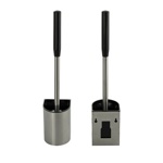 Ёрш настенный, с силиконовой щеткой универсальное крепление, цвет САТИН GFmark 80172- фото4