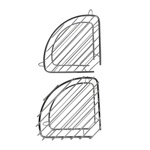 TITAN Полка угловая овальная двойная 22 см 77251- фото6