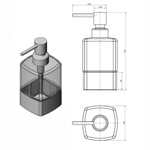 Дозатор для жидкого мыла настольный Langberger VICO 11323А  - фото2