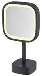 Зеркало косметическое настольное с подсветкой JAVA S-M331H черное- фото
