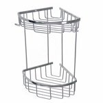 Полочка угловая двойная овальная 18 см САНАКС (75250)- фото