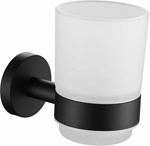 Стакан к стене стекло черный Rainbowl 2285-BP- фото