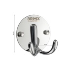 Крючок на круглом основании 2-й хром BRIMIX 0587																															- фото2