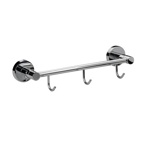 Вешалка с тремя крючками GFmark на круглом основании, цвет ХРОМ 79204 - фото