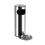 Урна с пепельницей 18 л из нержавеющей стали САНАКС, 2018																						- фото3