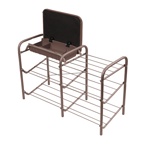 Этажерка для обуви с ящиком NIKA ЭТП1-1/К (коричневый/коричневый)- фото6