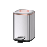 Ведро квадратное 9 л с микролифтом сатин Java S-888-9L- фото