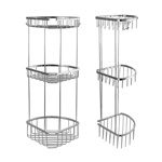 Полочка угловая тройная овальная 22 см САНАКС (75255)- фото4