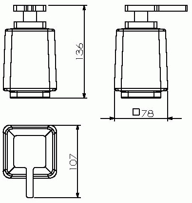 Дозатор для жидкого мыла стеклянный матовый Langberger 32021A-01-00 - фото2