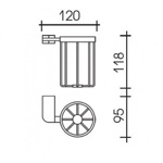 Держатель освежителя Schein Allom 222E- фото2