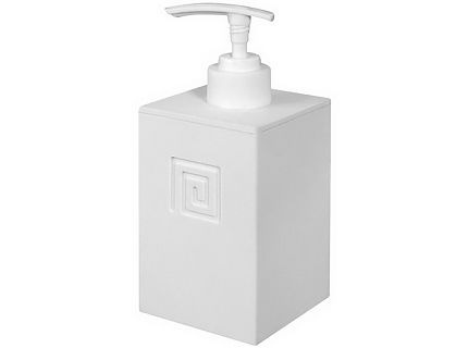 Дозатор жидкого мыла Bisk 10010 MEANDER белый - фото