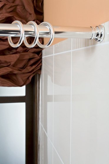 Кольца для шторы в ванную РП хром большие - фото