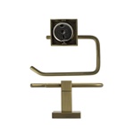 Держатель туалетной бумаги с квадратным основанием золото матовое GFmark, 93002										- фото4